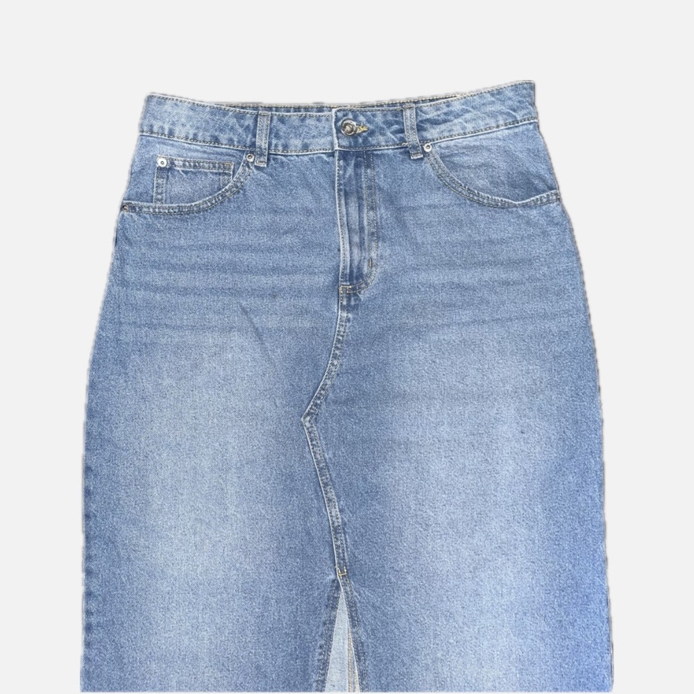 Long Denim Skirt